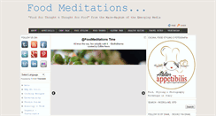 Desktop Screenshot of foodmeditation.net